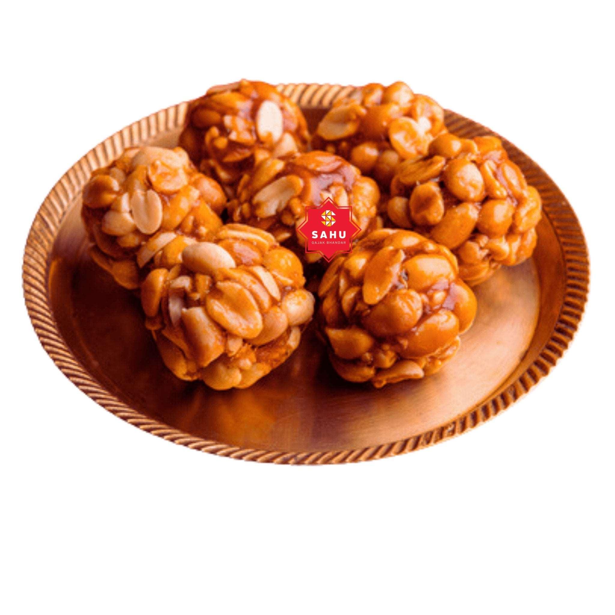 Peanut Ladoo 500 Gram - Sahu Gajak Bhandar  Default Title