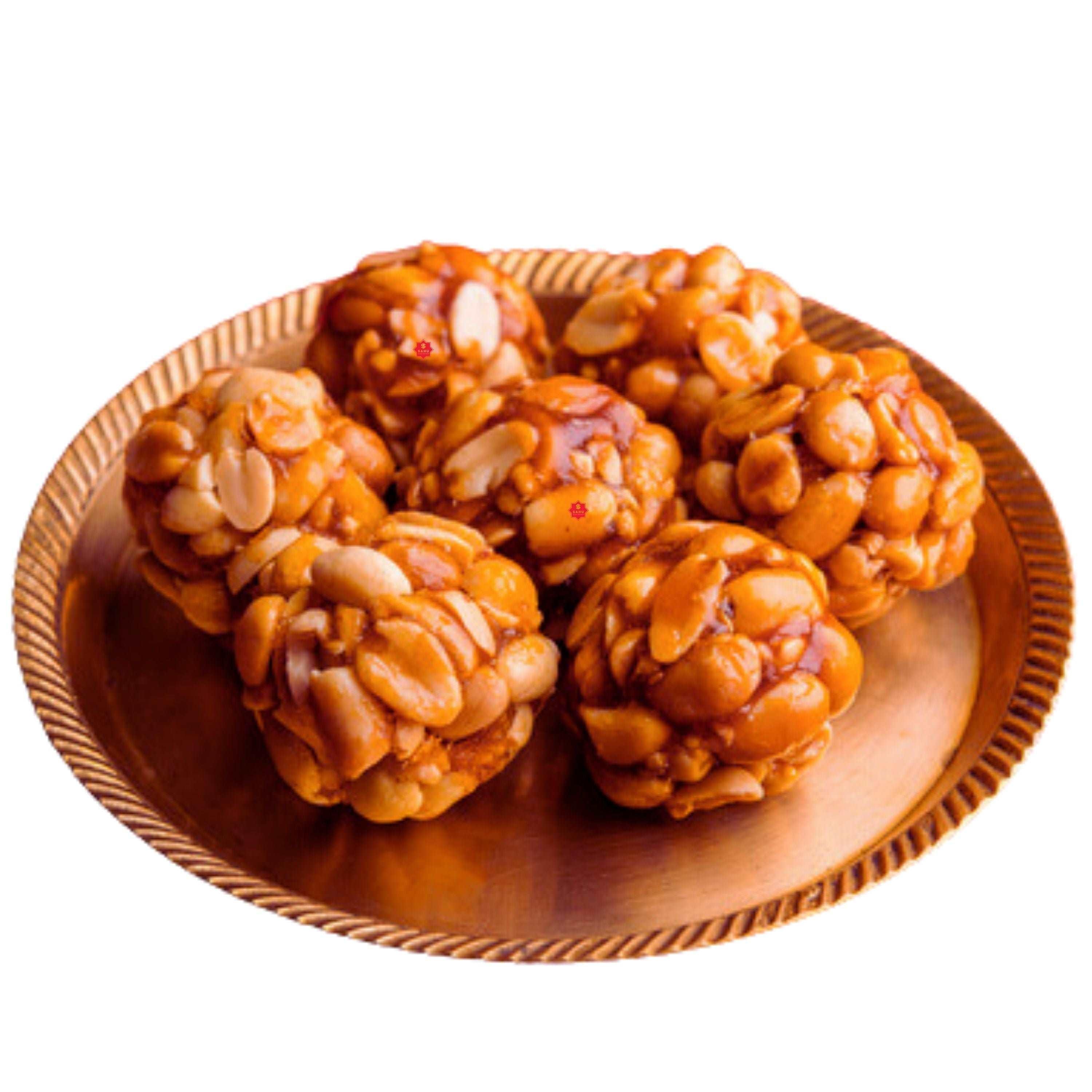 Peanut Ladoo 500 Gram - Sahu Gajak Bhandar  Default Title