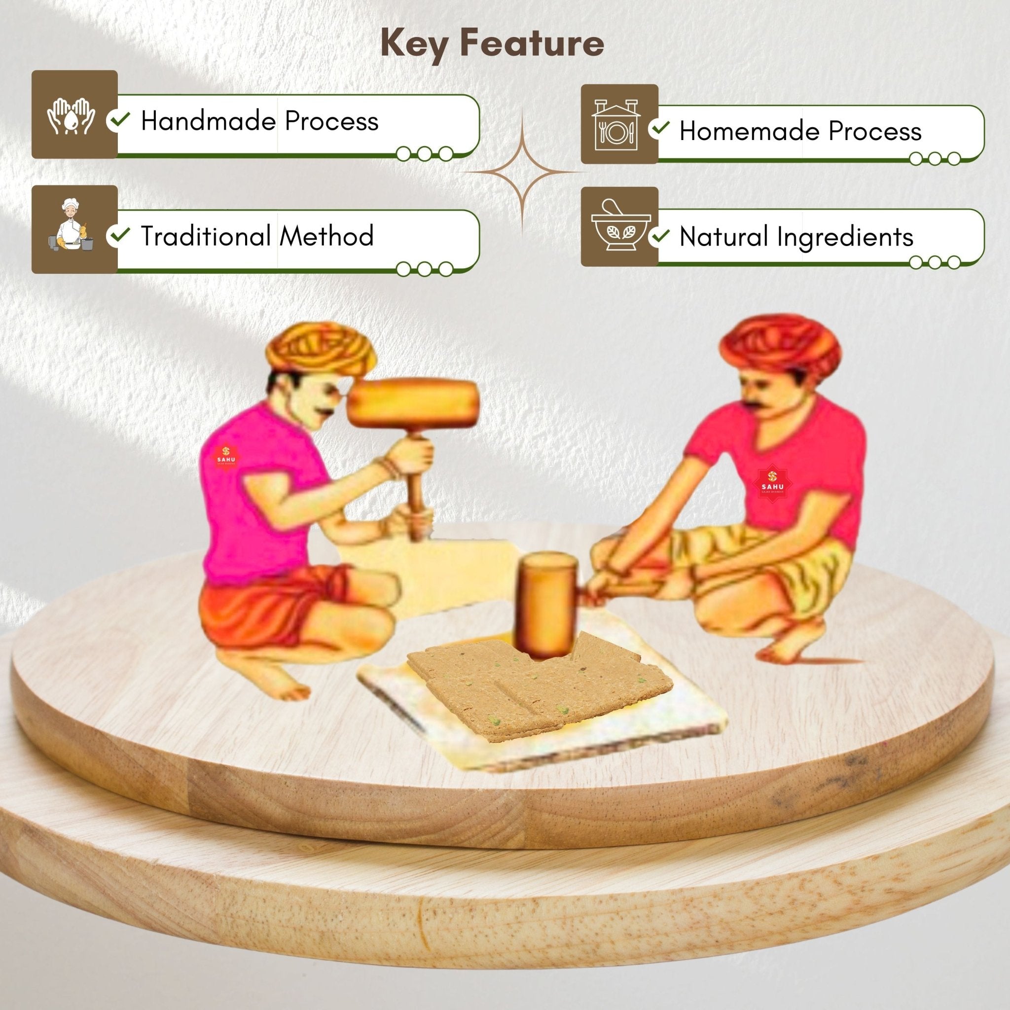 Chapda Chikki 500 Gram - Sahu Gajak Bhandar  Default Title