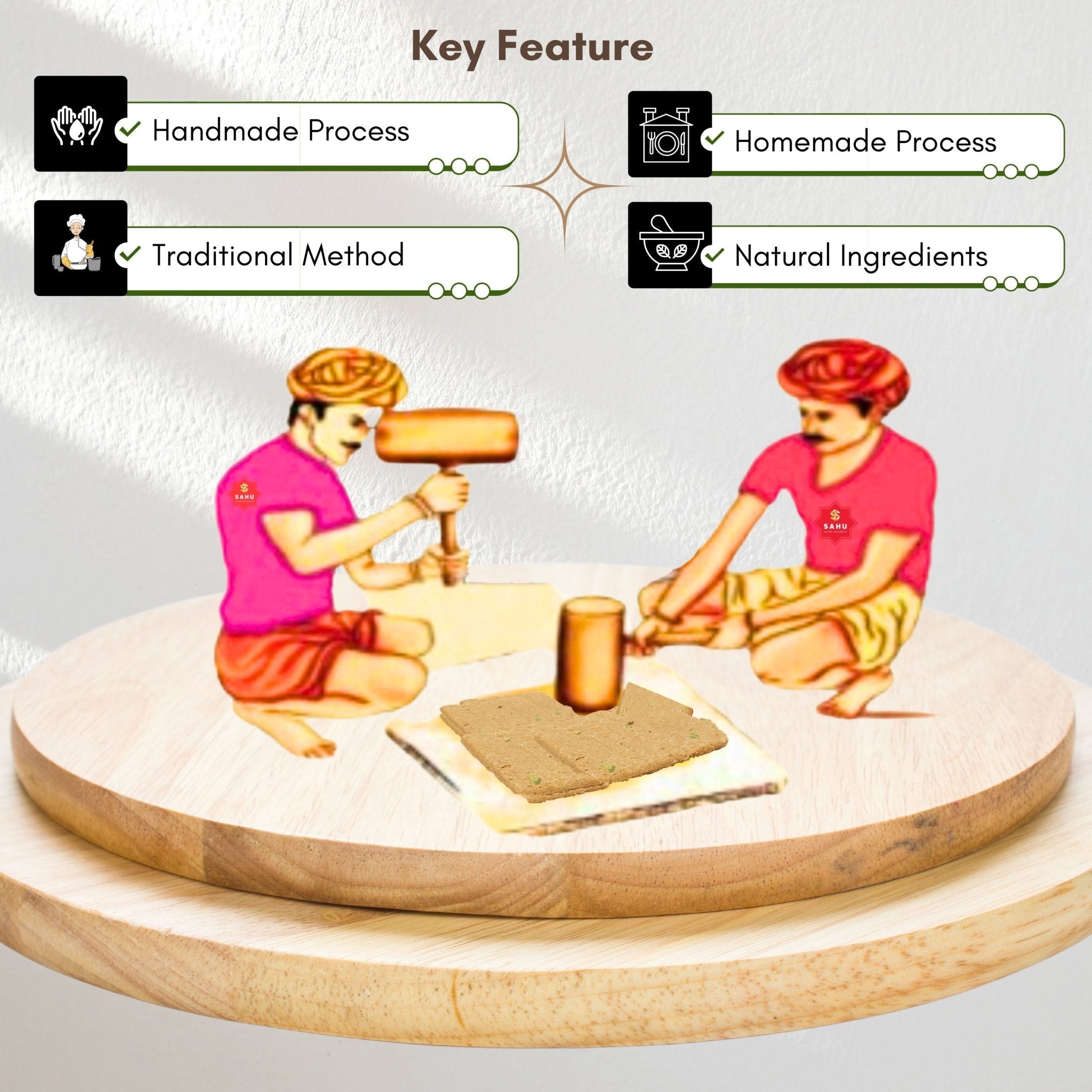 Gajak Barfi 500 Gram - Sahu Gajak Bhandar  Default Title