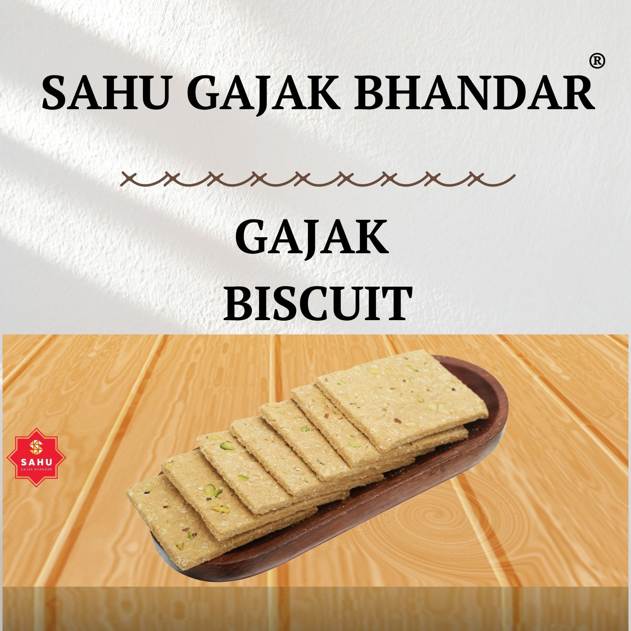 Gajak Biscuit 250 Gram - Sahu Gajak Bhandar  Default Title