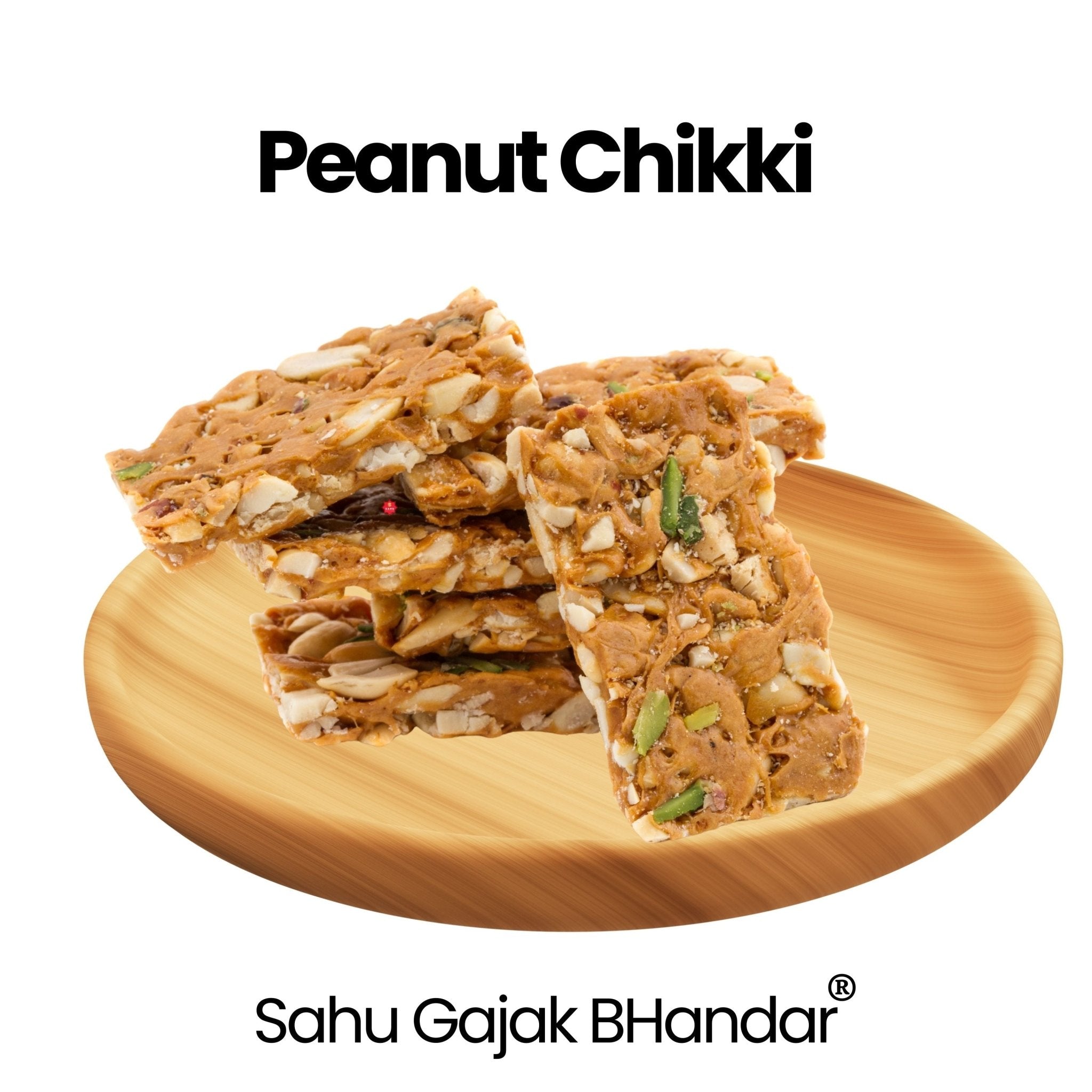 Peanut Chikki 600 Gram - Sahu Gajak Bhandar  Default Title