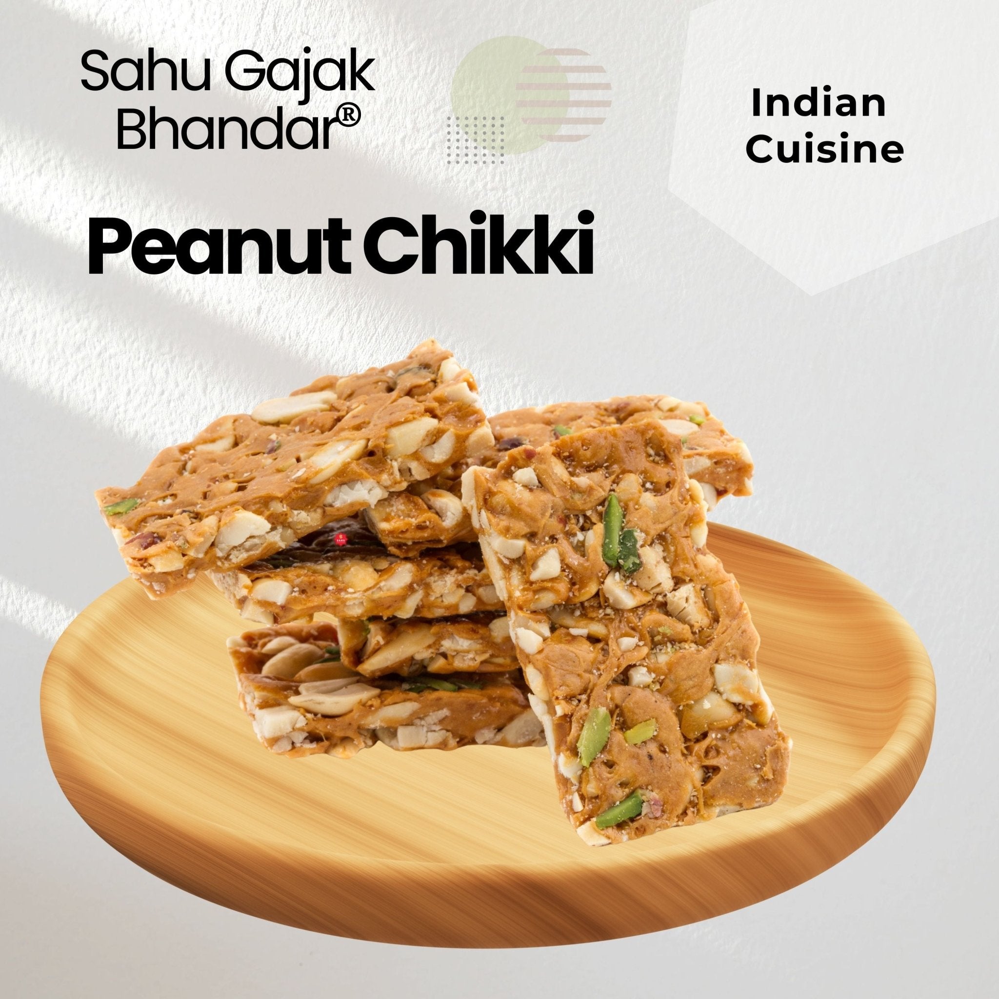 Peanut Gur Chikki 600 Gram - Sahu Gajak Bhandar  Default Title