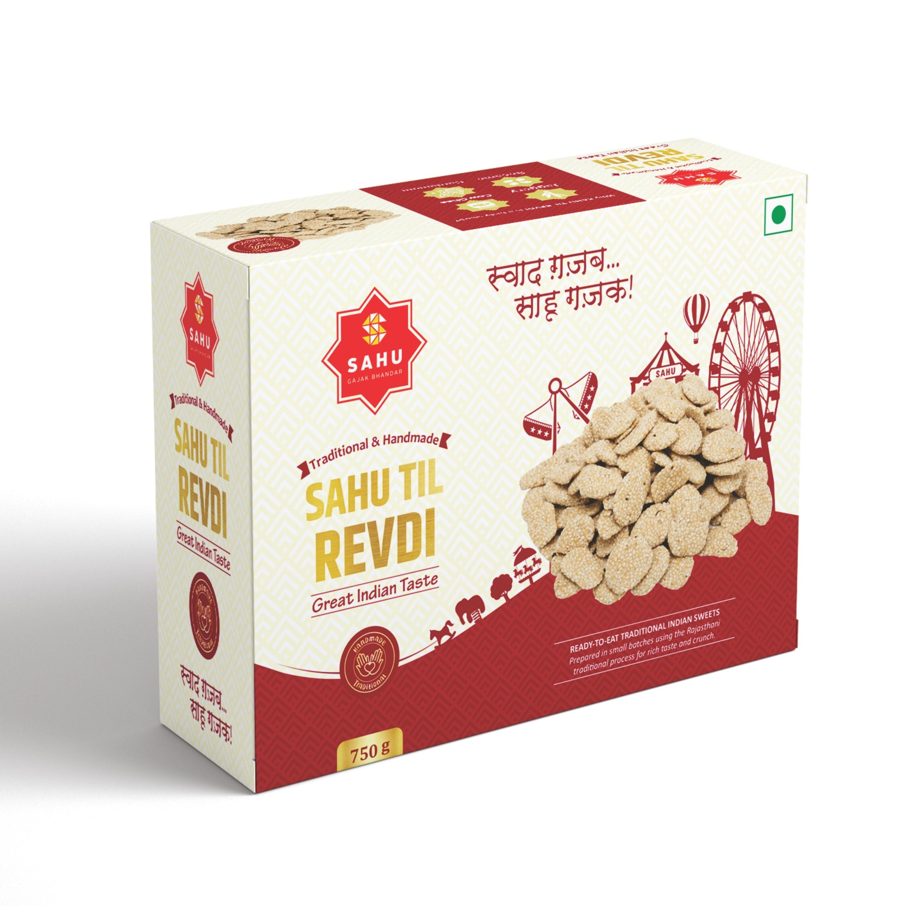 Til Revdi 750 Gram - Sahu Gajak Bhandar  Default Title