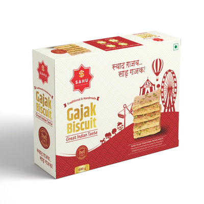 Khasta Gajak Biscuits 400 Gram - Sahu Gajak Bhandar Default Title