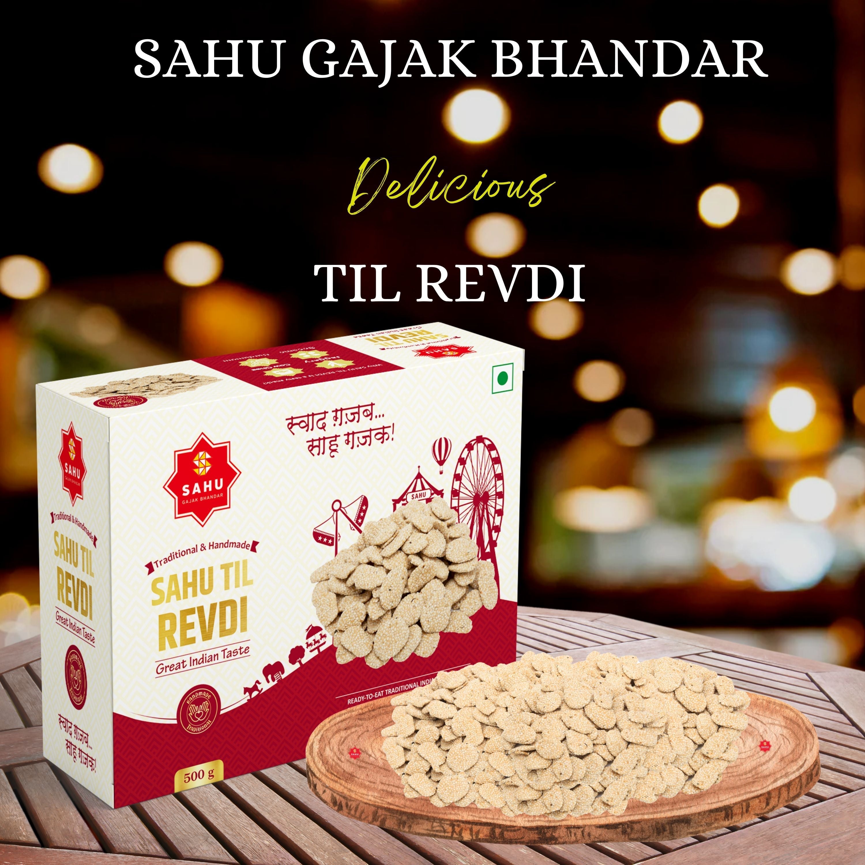 Lohri Sweets — Til Gajak, Rewari, Revdi and Peanut Chikki by Sahu Gajak Bhandar