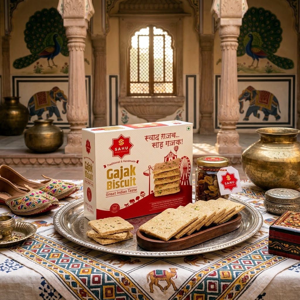 Khasta Gajak Biscuits 400g - Sahu Gajak Bhandar