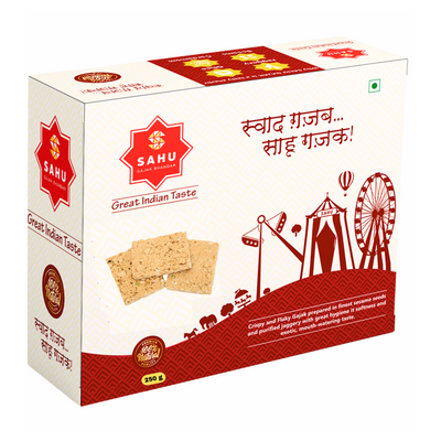 Peanut Sesame Mix Gajak 250 Gram - Sahu Gajak Bhandar  Default Title 