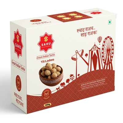 Gajak Til Ladoo 500 Gram - Sahu Gajak Bhandar  Default Title 