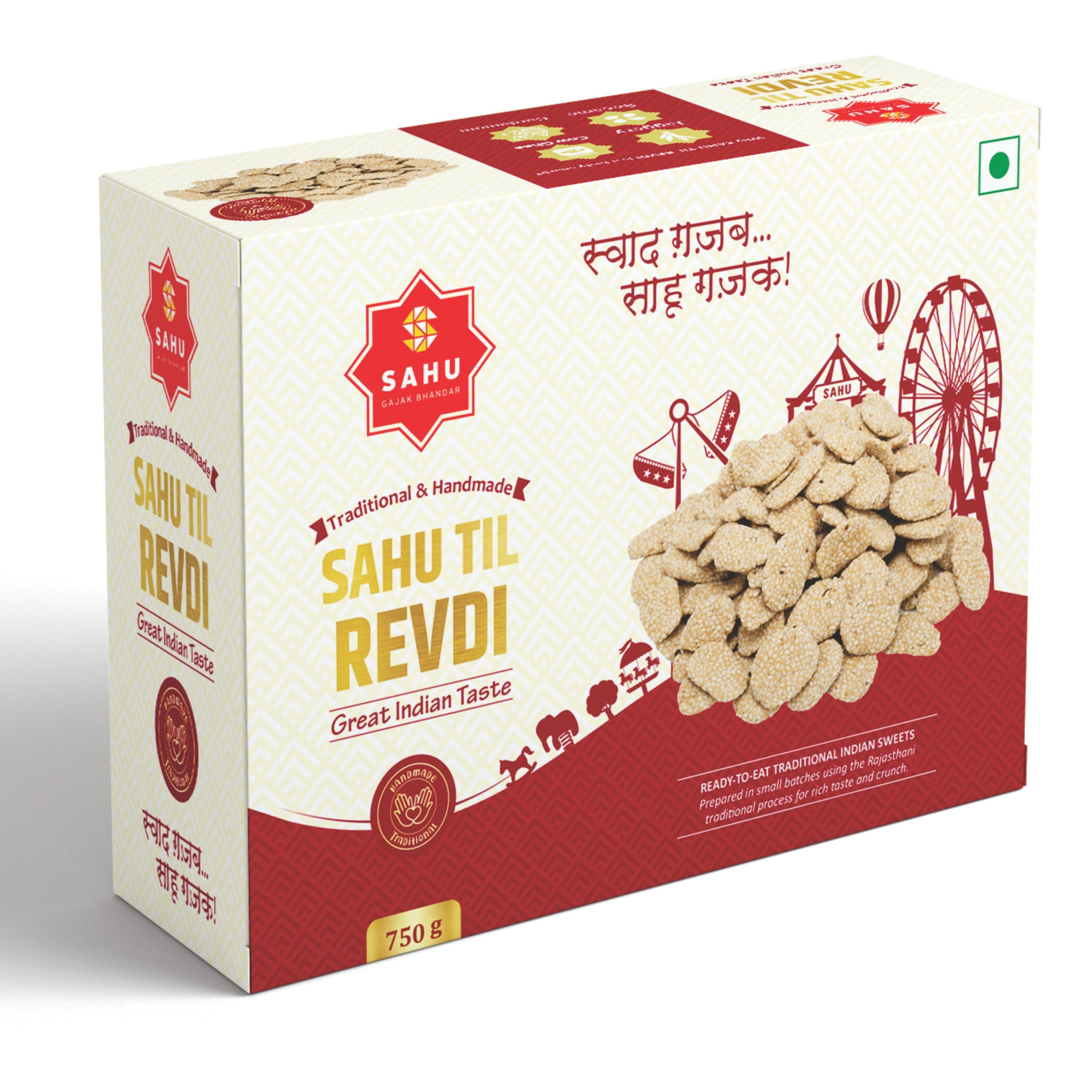 Til Revdi 750 Gram - Sahu Gajak Bhandar  Default Title 