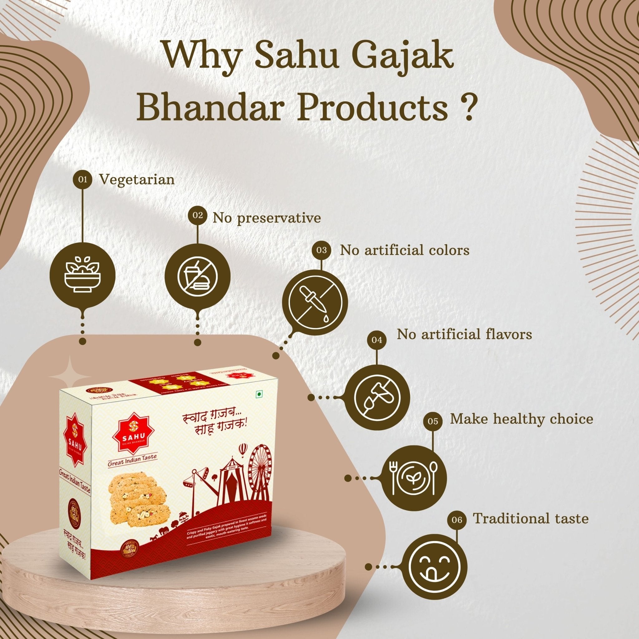 Dry Fruit Gajak 600 Gram - Sahu Gajak Bhandar