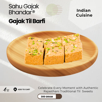 Gajak Barfi 300 Gram - Sahu Gajak Bhandar  Default Title 