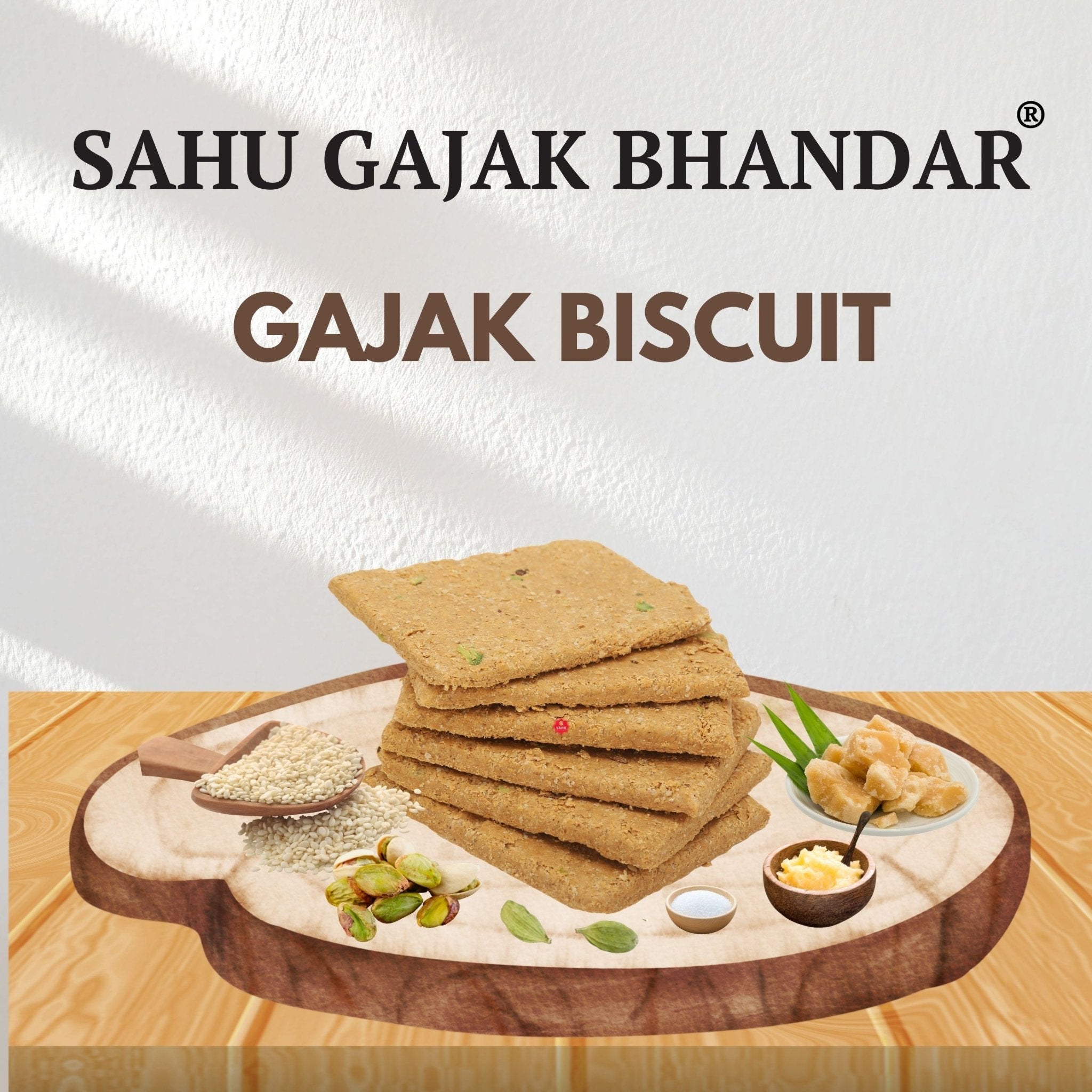 Gajak Biscuit 700 Grams - Sahu Gajak Bhandar