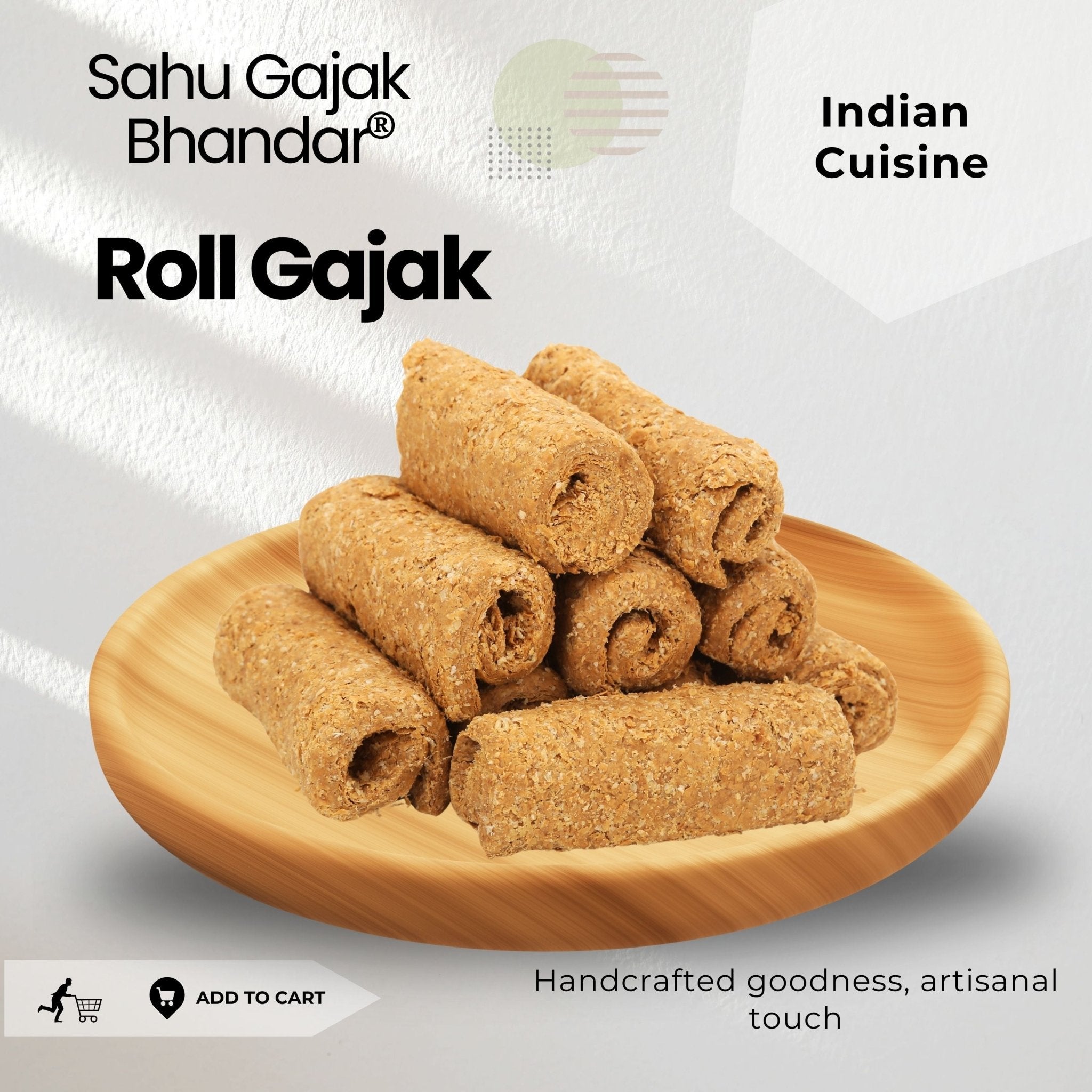 Gud Gajak Roll 600 Gram - Sahu Gajak Bhandar