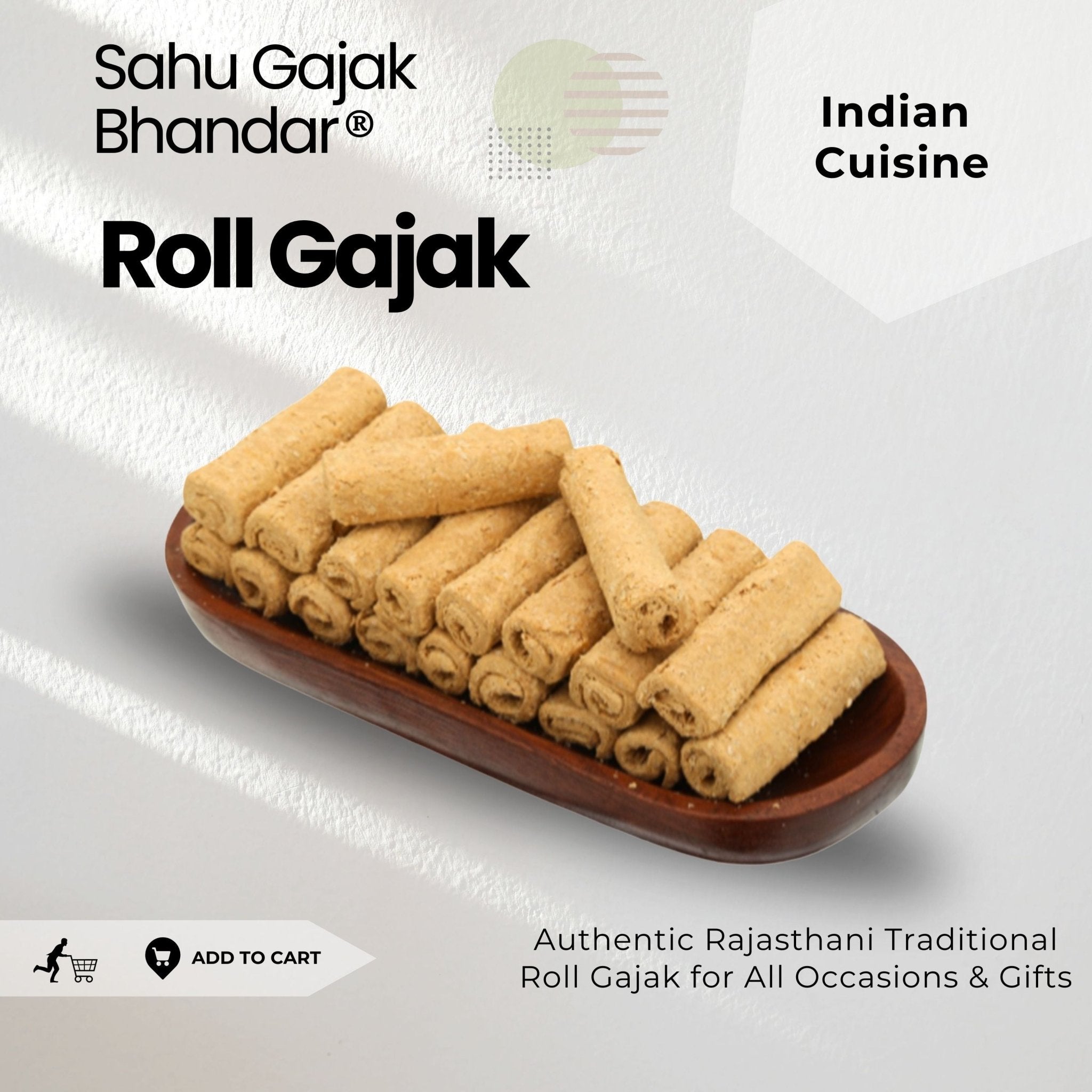 Gud Gajak Roll 600 Gram - Sahu Gajak Bhandar