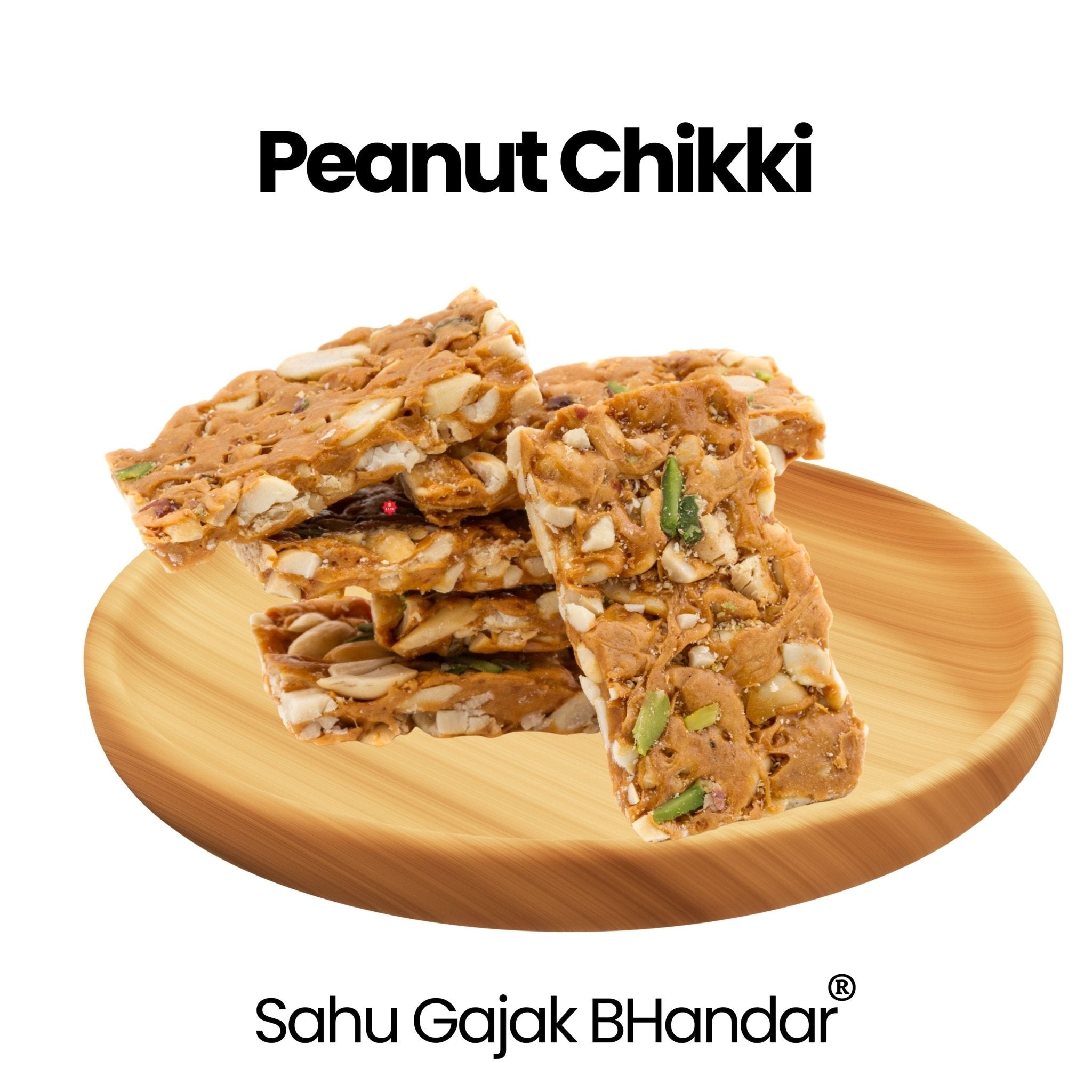 Peanut Chikki 600 Gram - Sahu Gajak Bhandar