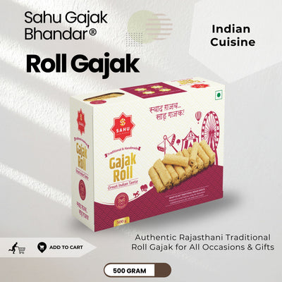Gajak Roll 500 Gram - Sahu Gajak Bhandar  Default Title 