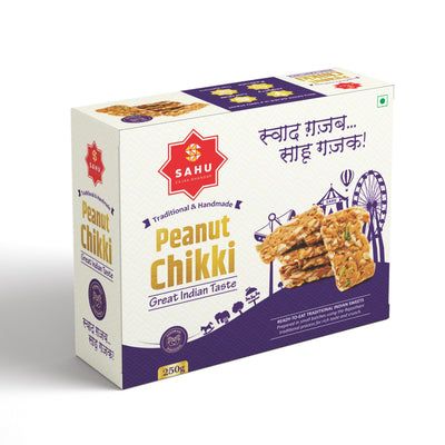 Peanut Chikki 500 Gram - Sahu Gajak Bhandar  Default Title 