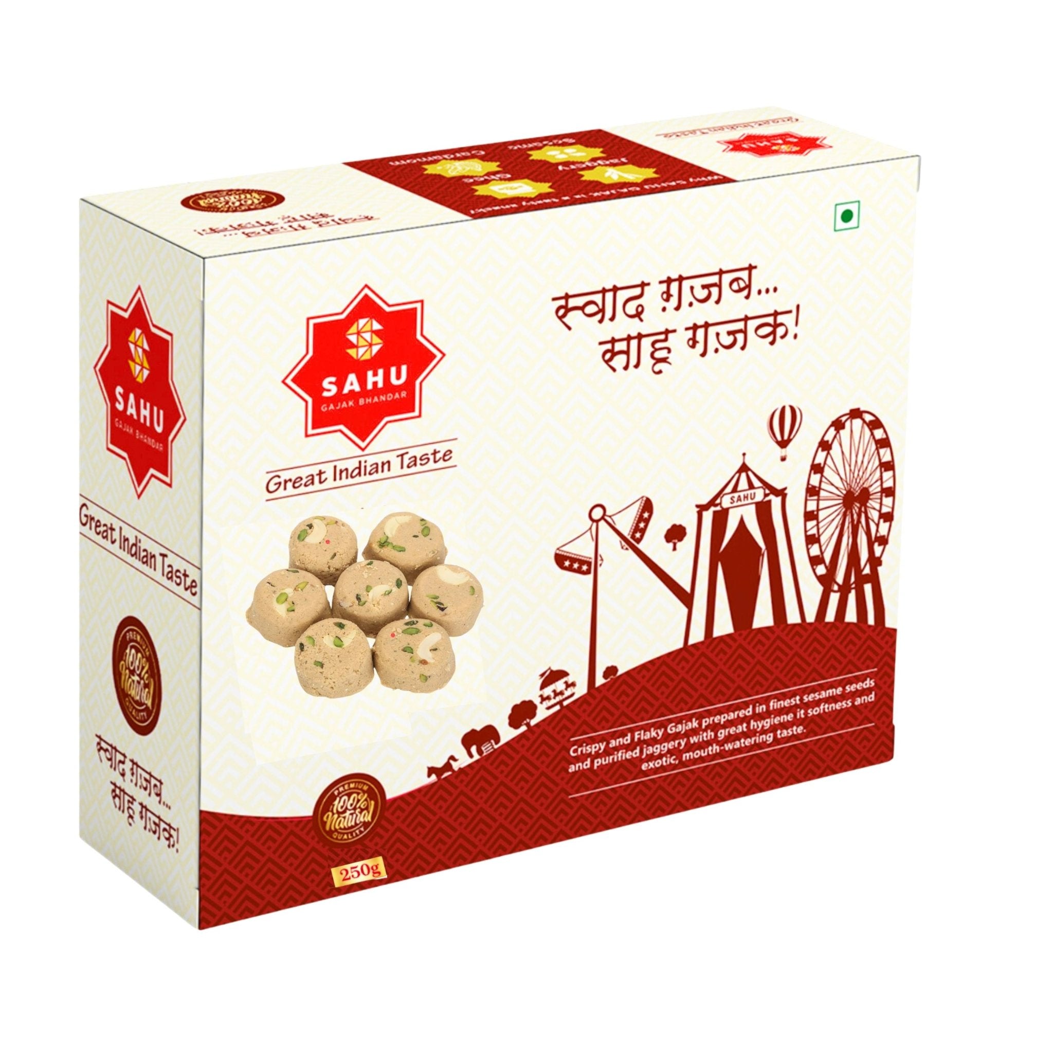 Sesame Flex Mix Gajak Sweets 500 Gram - Sahu Gajak Bhandar