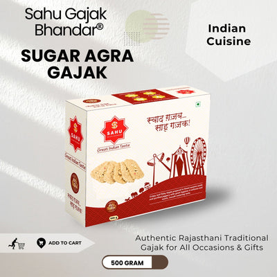 Sugar Dry Fruit Gajak 500 Gram - Sahu Gajak Bhandar  Default Title 
