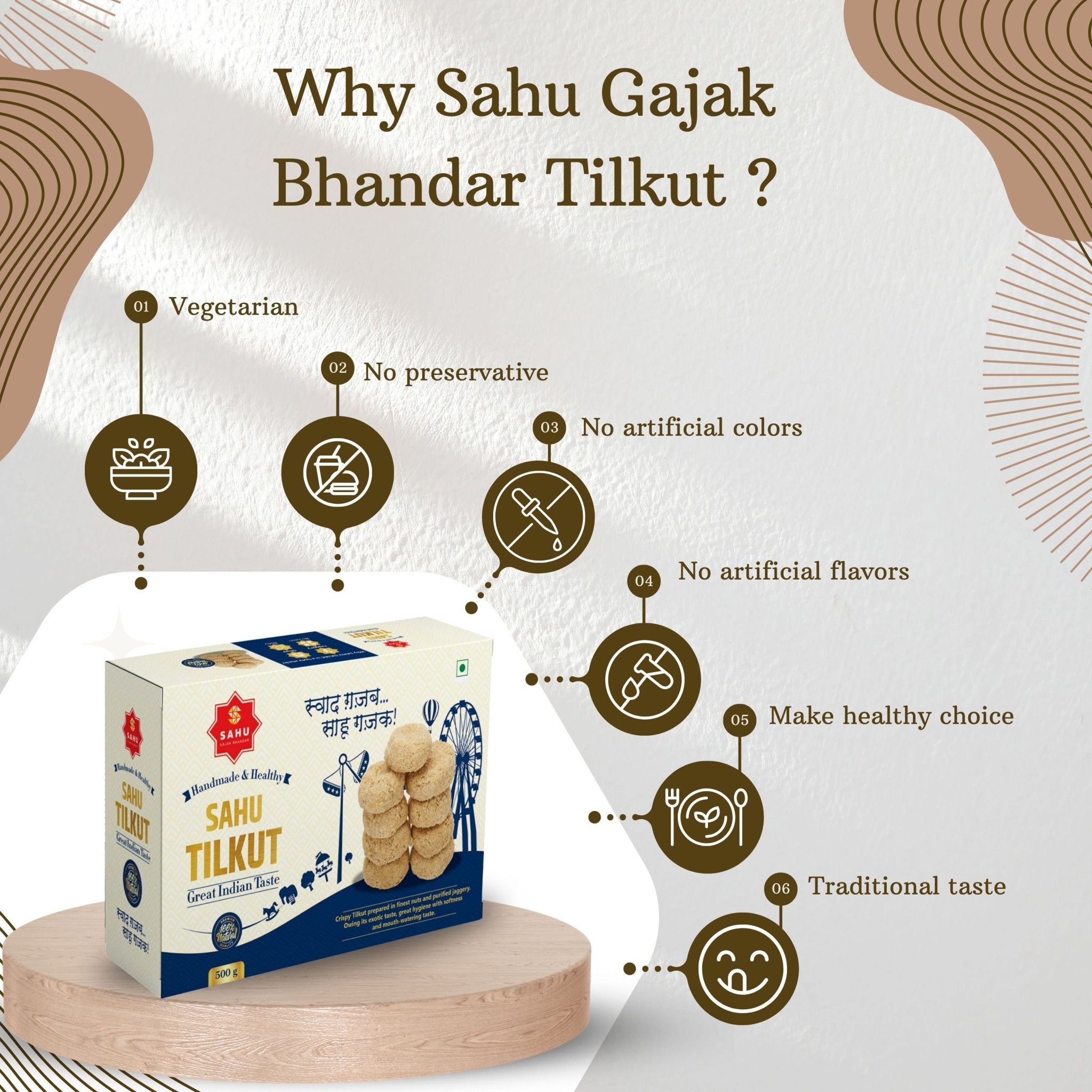 Tilkut 500 Gram - Sahu Gajak Bhandar