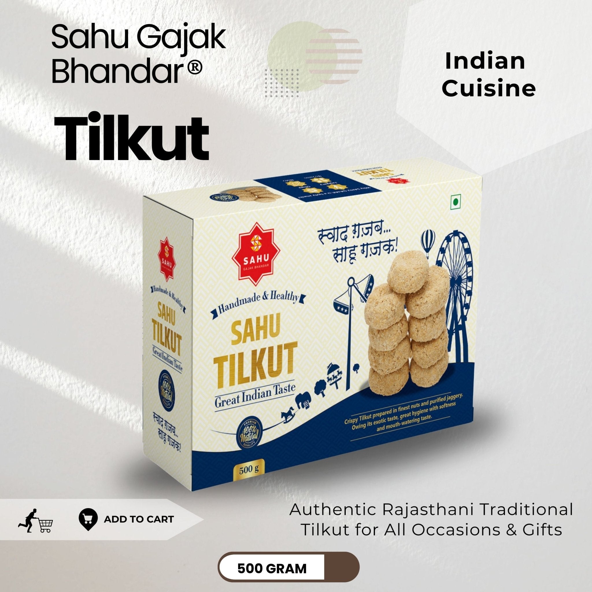 Tilkut 500 Gram - Sahu Gajak Bhandar